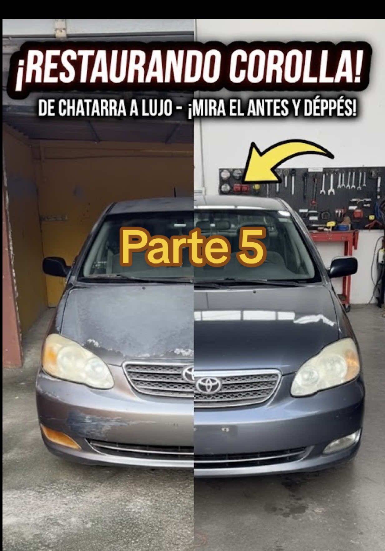 Restaurando #toyota #corolla con poquito dinero parte 5 🔥🔥🤯