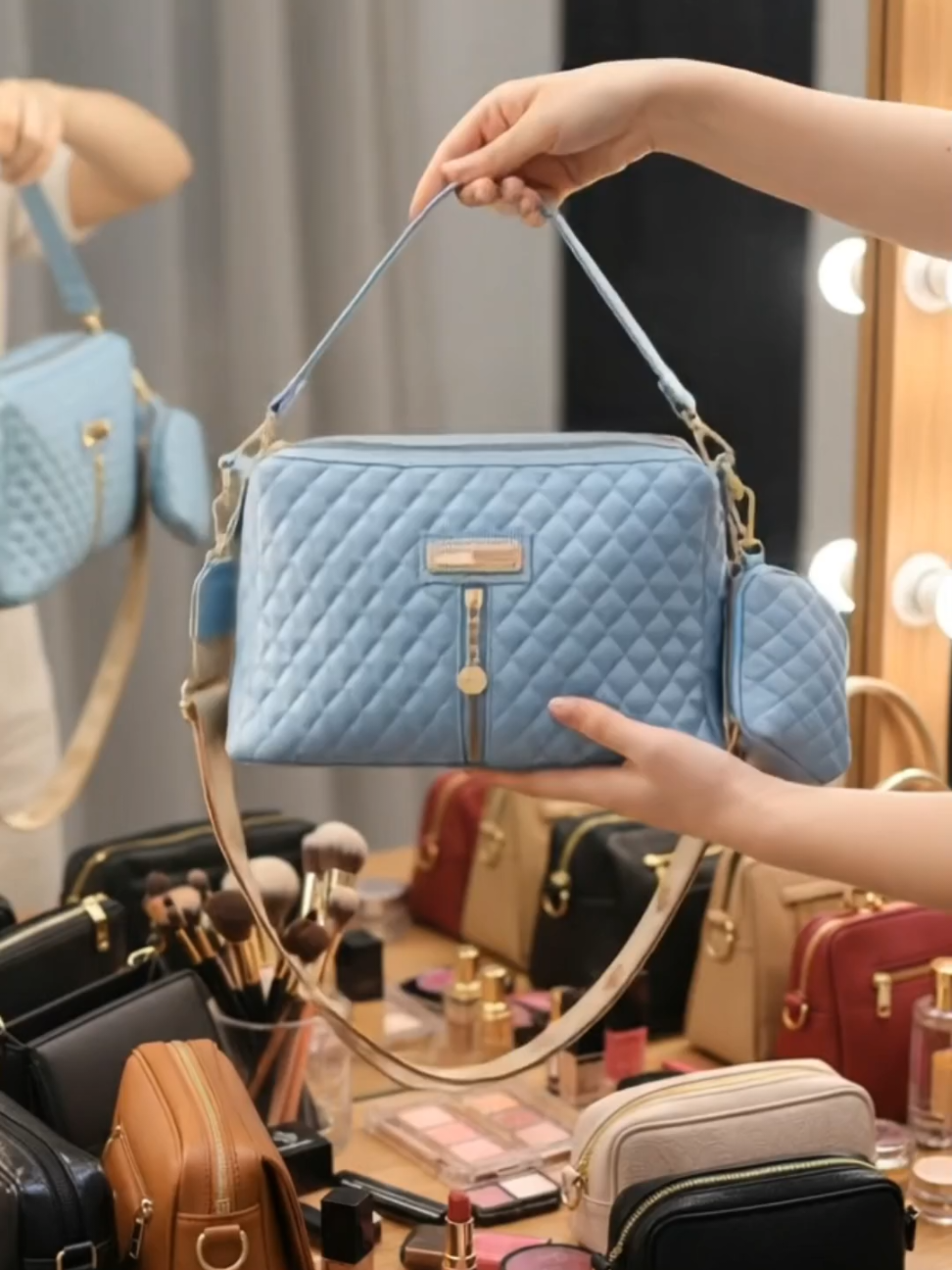 Balerina Tas Selempang Wanita Bahan Bordir Motif Kotak Kotak #tas #tasselempang #tasselempangwanita #balerina #taswanita 