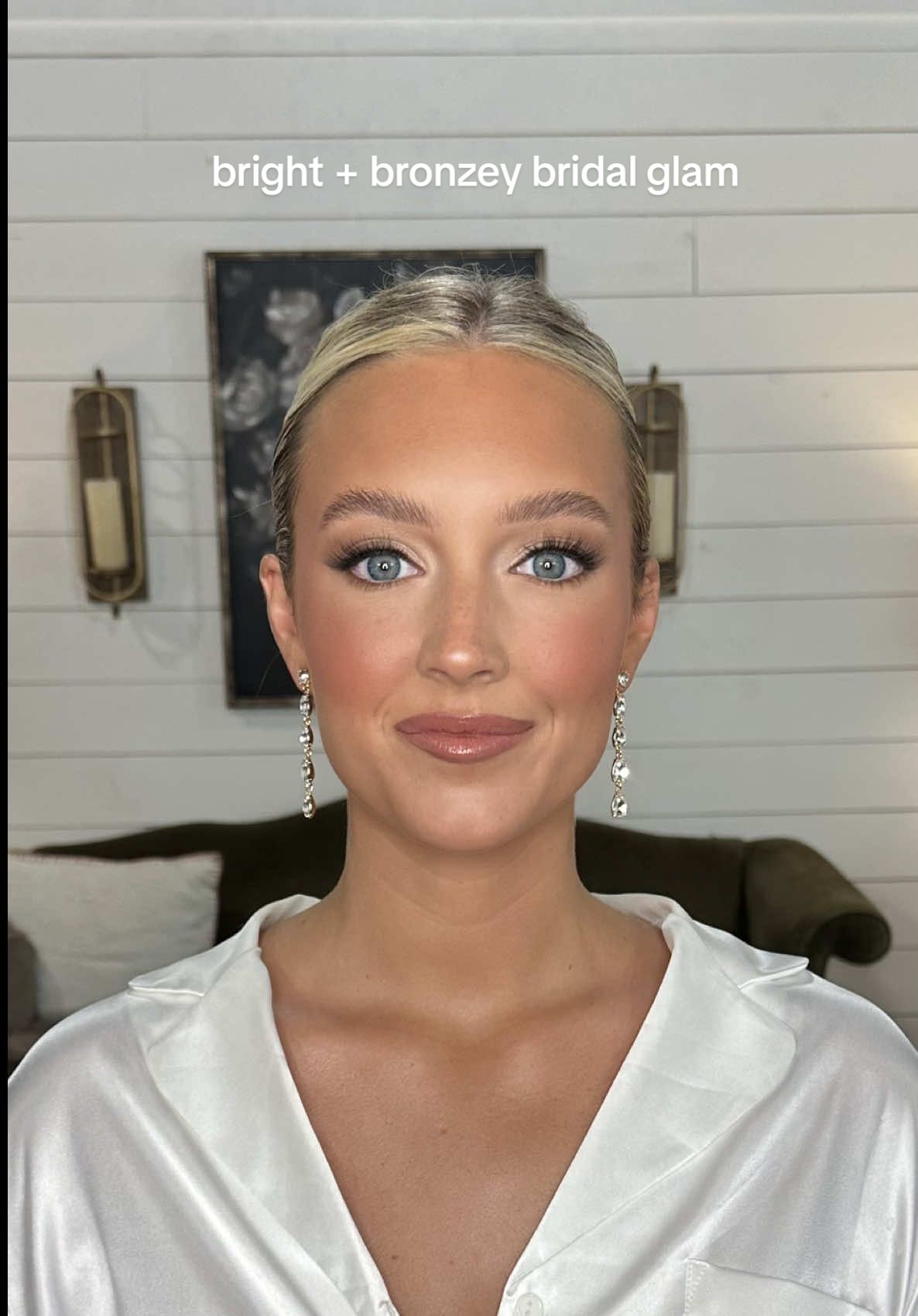 bright + bronzey bridal glam always hits #fyp #fy #makeup #bridalmakeup #beauty 