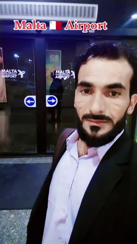 Malta Air Port night time  #alhamdulillah❤️ 