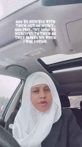 #For your Lord has decreed that you worship none but Him. And honour your parents. If one or both of them reach old age in your care, never say to them ˹even˺ ‘ugh,’ nor yell at them. Rather, address them respectfully.#And be humble with them out of mercy, and pray, “My Lord! Be merciful to them as they raised me when I was young.