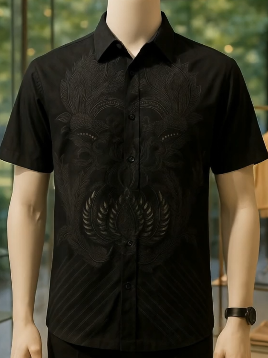 kemeja batik pria lengan pendek kelabang Motif Katun Katun Kain Kerja Keren Mewah Baju Santai Hem Pekalongan #kemejamurah #kemeja #kemejabatik #kemejalenganpendek #kemejakekinian 