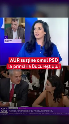AUR susține omul PSD-ului la Primaria Capitalei #bucurești #dianastoica #romania #aur #fyp 