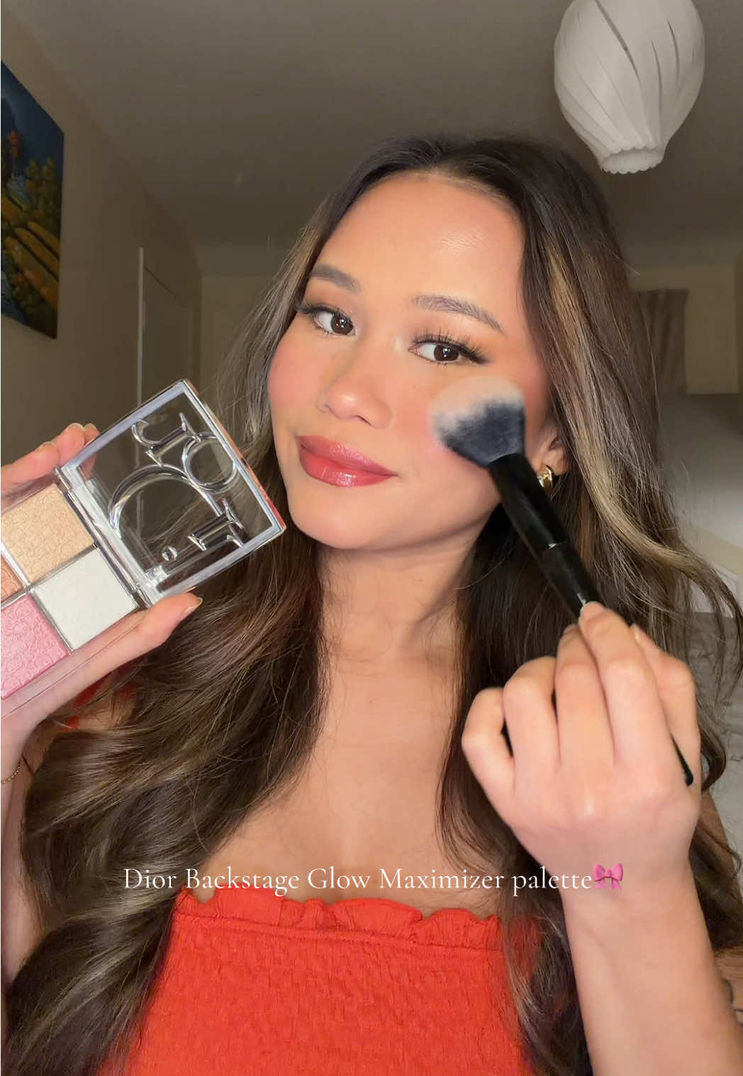 I wanna bathe in this 💗@Diorbeauty Dior Backstage Glow Maximizer Palette ( 001 Universal Glow ✨) #dior #diorbeauty #makeup #beauty 