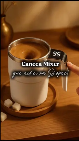Caneca Vácuo Elétrica Mixer Inox Automática Mistura Shake, Café Chá…🥛💞 •Se gostou comente “eu quero” que te mando o link☺️ #canecavacuo #canecaeletrica 