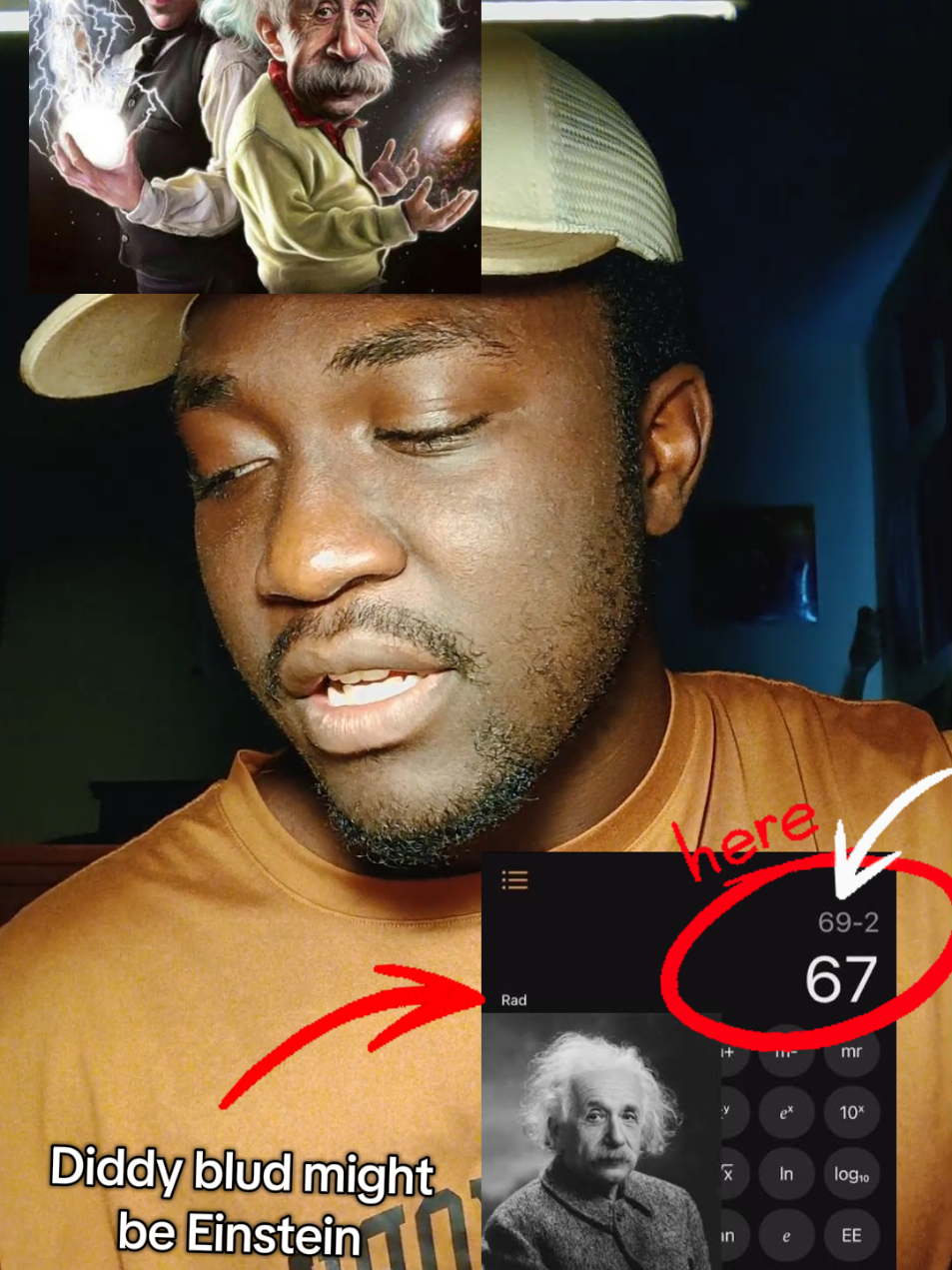 blud might just be Einstein  @Lil Godd thanks for the idea  #abcxyz #diddyblud #brainrot #trending #singing 