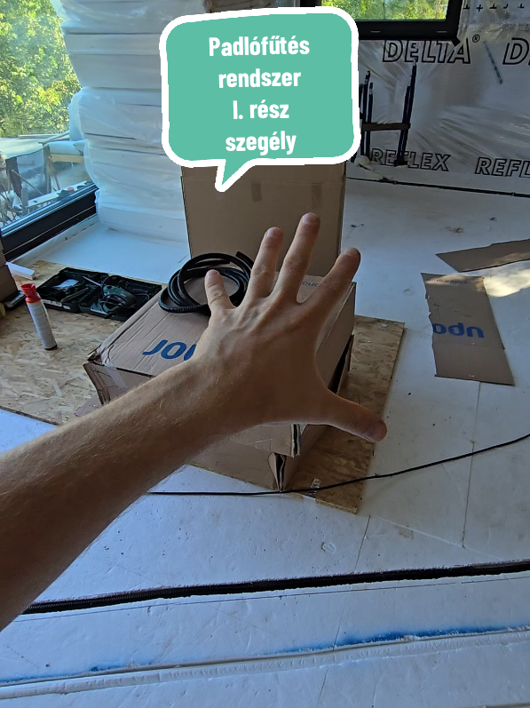 Első rész. Padlófűtés rendszer kiépítés saját magamnak. Kövesd a teljes folyamatot, és kérdezz bátran.  #csináldmagad #ház #fyp #budapest #group7 