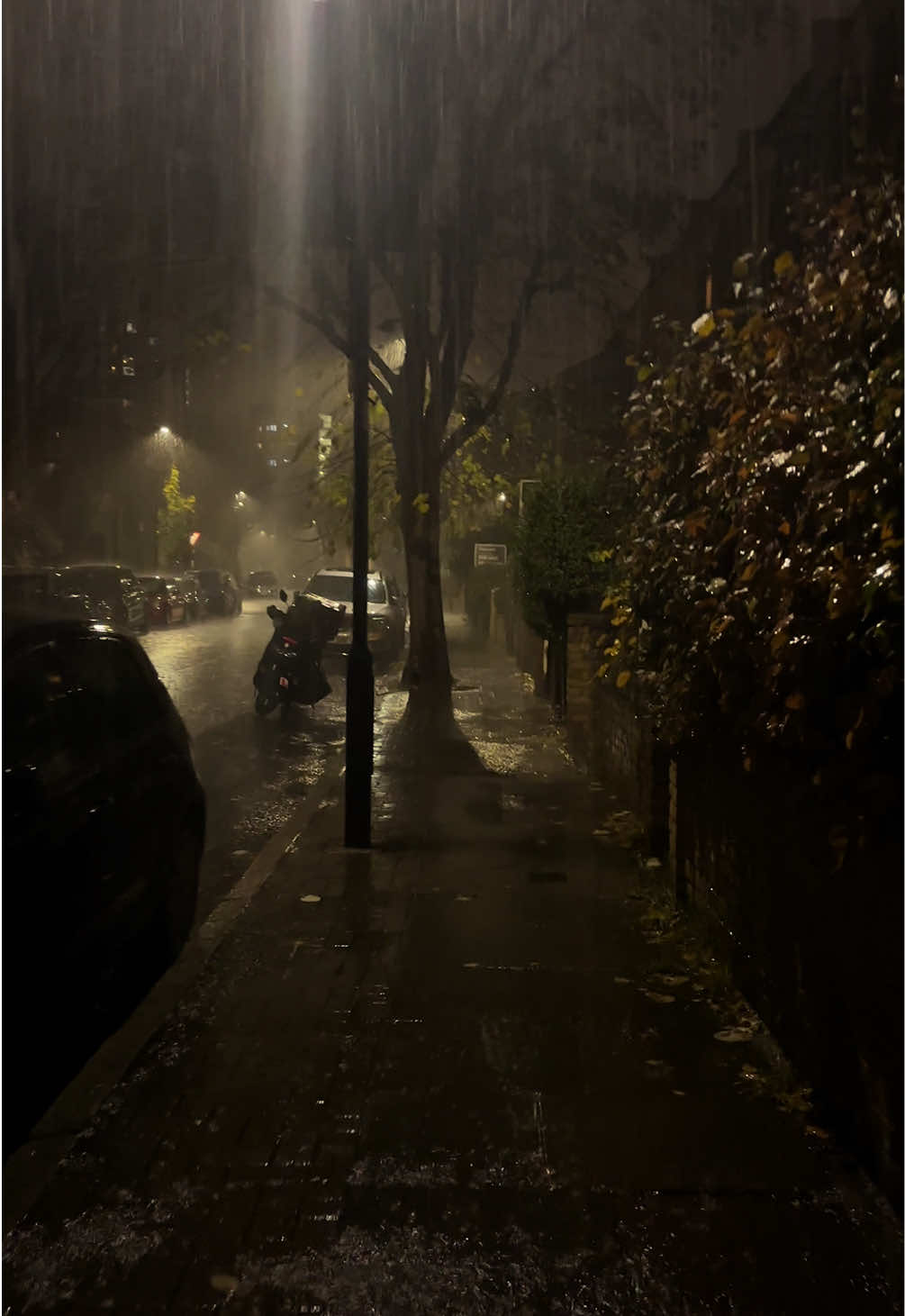 the walk home #london#rain#britishweather  