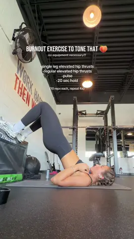 perfect for after a leg day or just when you need a quick little booty burn!!! #noequipmentworkout #workoutroutine #lowerbodyworkout #easyworkout #workoutfromhome 