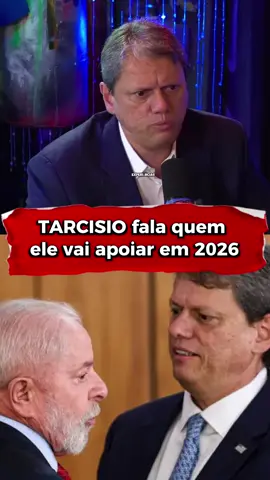 TARCISIO diz quem ele vai apoiar em 2026.      #tarcisiodfsp #tarcisiodefreitas #tarcisiocortes @tarcisiogdf