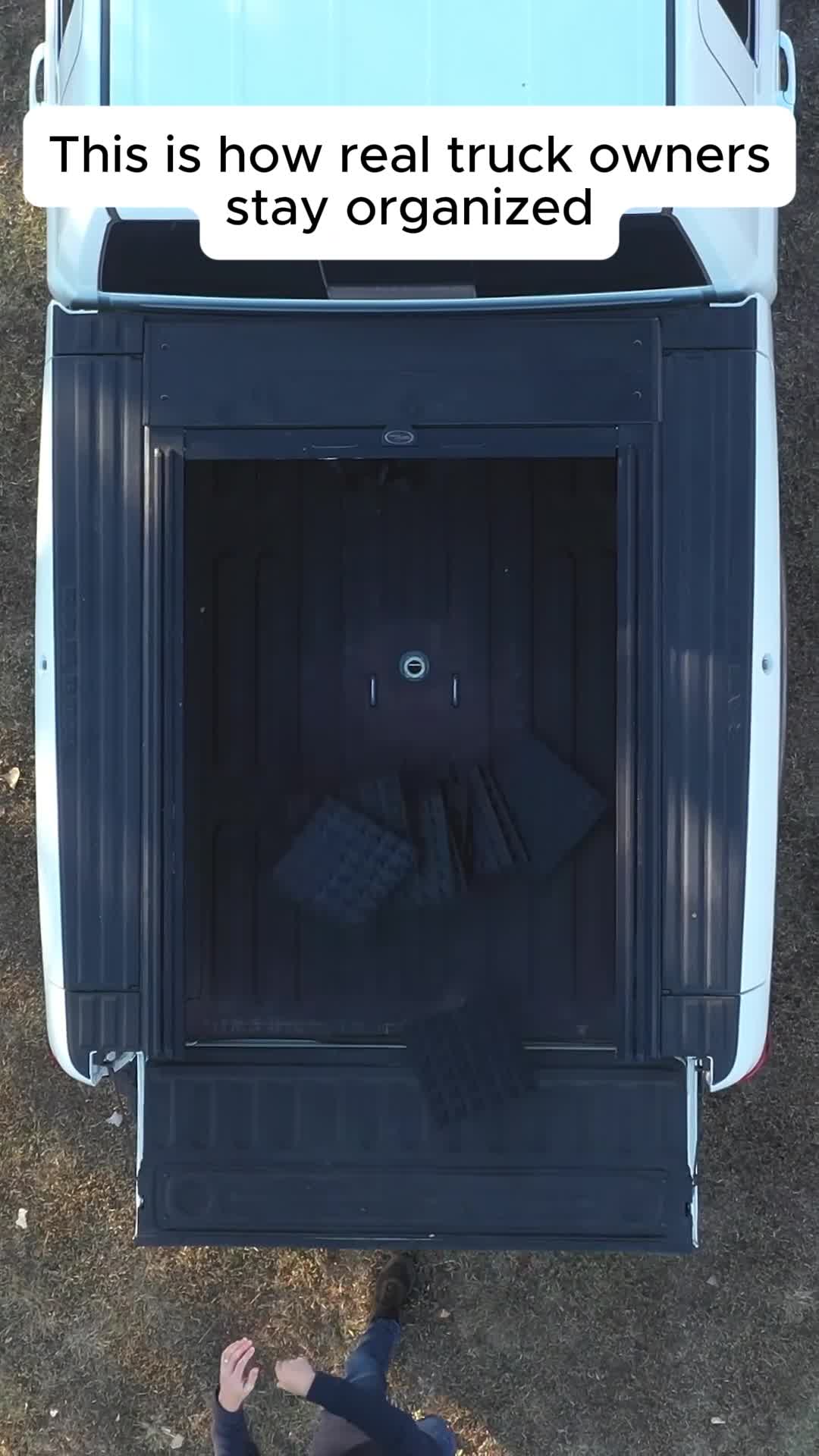 No drilling, no tools, just smarter organization. 👉 Get yours at Tmat.com #tmat #trucklife #organizationhacks #truckbed #truckowners #truckgear #truckmods #pickuptrucks #trucksetup #worktruck