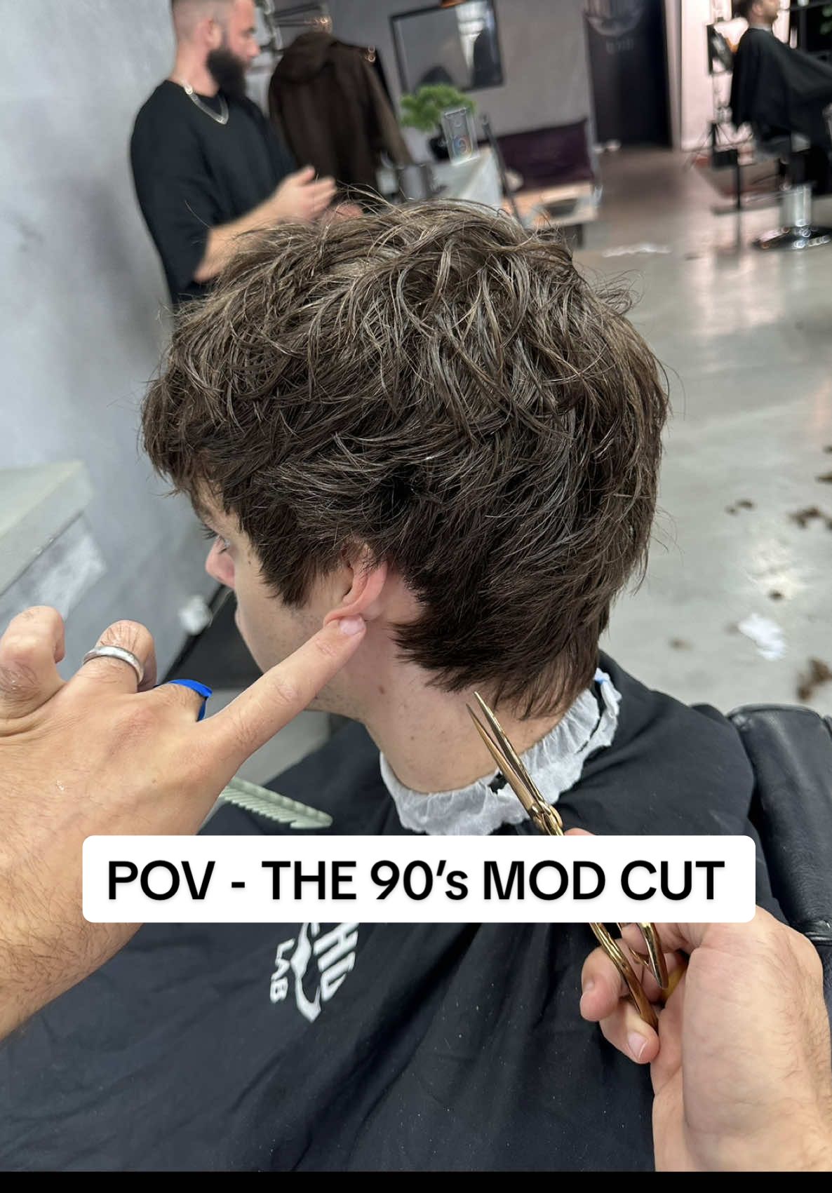POV - THE 90’s MOD CUT #pov #tutorial #hairstyle #ASMR #SATISFYING 