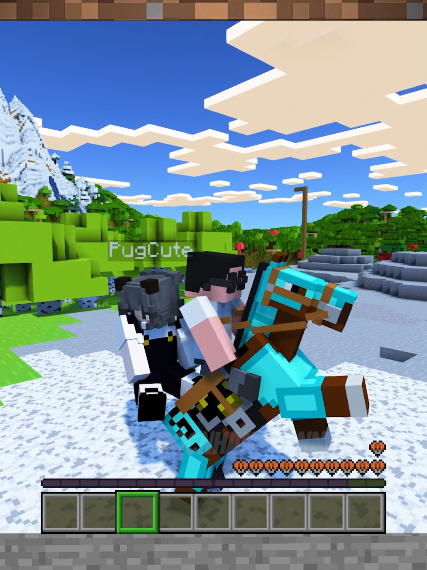 Cưỡi ngựa cùng nhau trong Minecraft, cưỡi ngựa cùng bạn gái - Mod hay Minecraft #minecraftvietnam #modminecraft #Minecraft #mod #dnnchannel