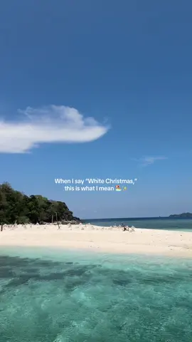 The only white Christmas I want #christmas #travel #beachday #philippines #whitechristmas 