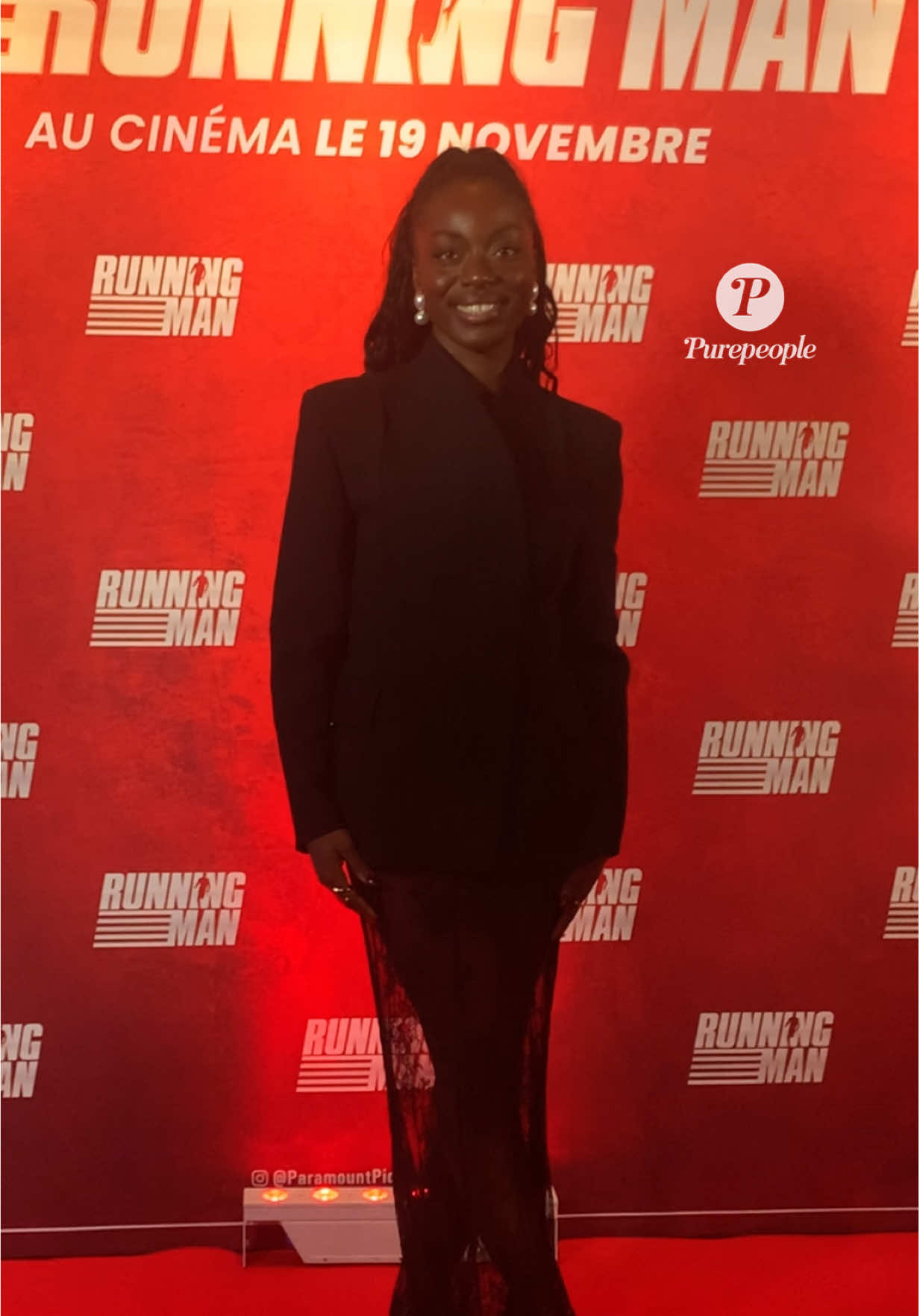 ✨ Sarah de la Star Academy à l’avant-première de Running Man à l’occasion de la première sortie des académiciens ! #sarah #staracademy #runningman #abacapress 