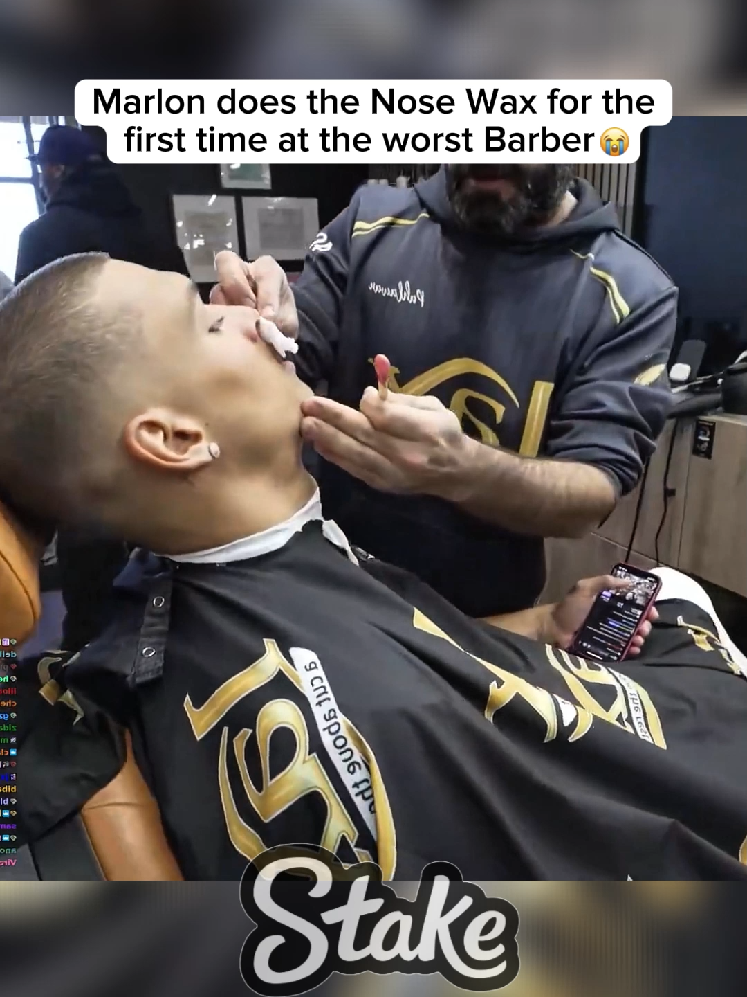 Marlon does the nose hair removal for the first time 😭❤ #marlon #fyp #twitchclips #fazeclan