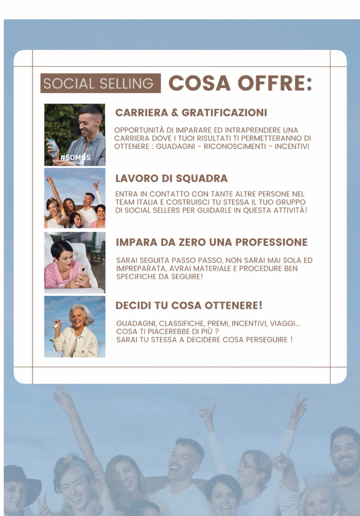 Social selling come opportunità per quell’extra a fine mese oppure per avviare una nuova carriera ed imparare una nuova professione ? #socialselling #networkmarketingitalia #lavorodacasa #opportunita 