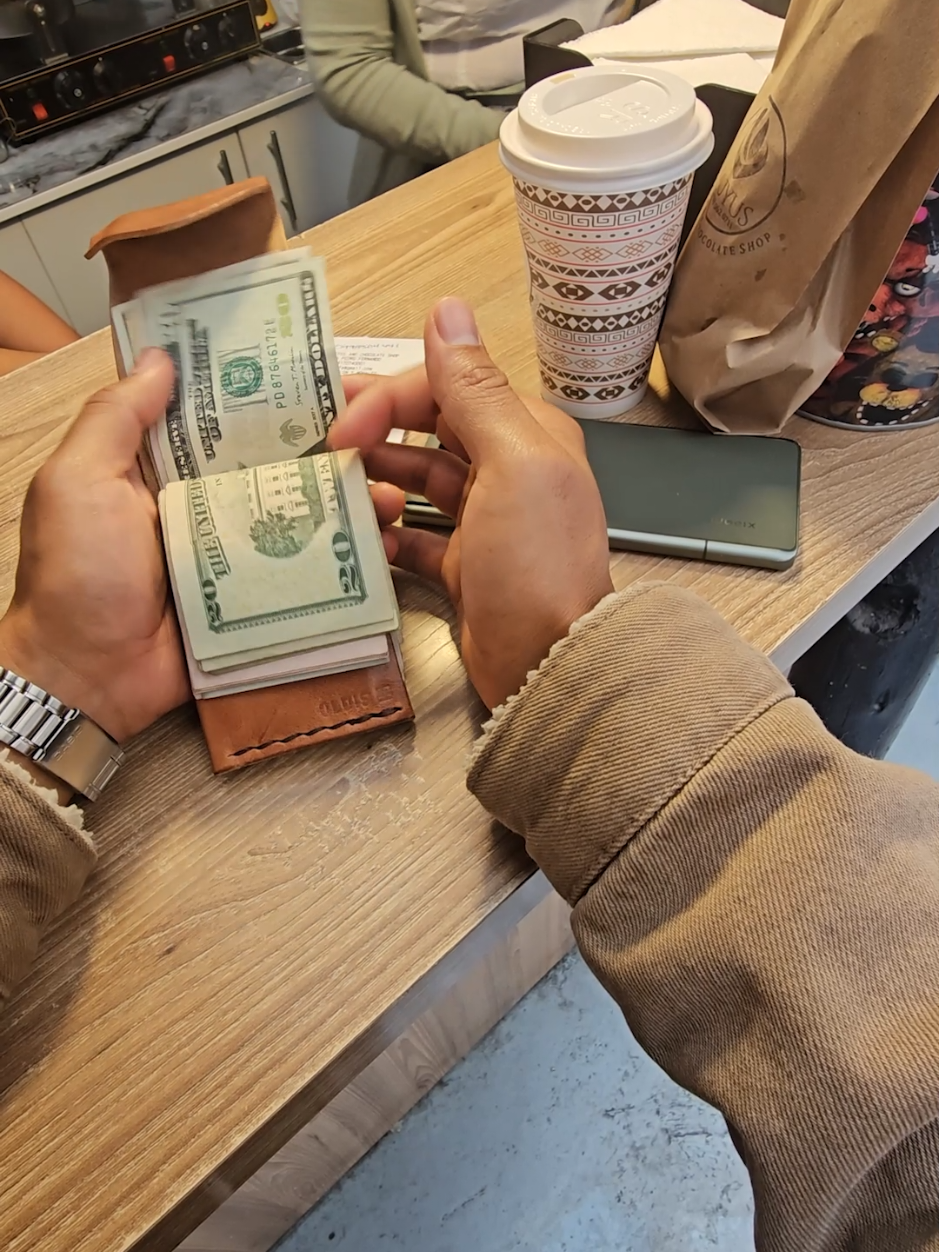 Your wallet is Old. You can easily have something better, we will mail you one of these.