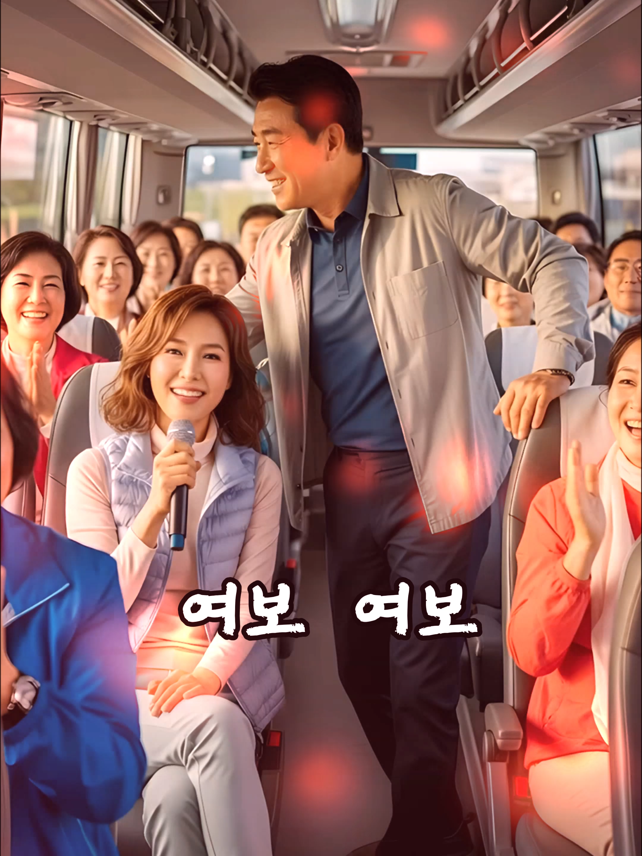 🍂가을 산악회 관광버스에서 부부의 흥겨운 사랑 노래🎤🍁