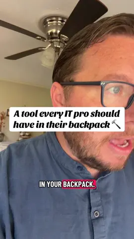 Here’s another tool every IT pro should have in their backpack- a punch down tool. #networkengineer #techtips #techtok #edc #techcareer 