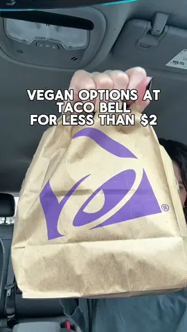 @tacobell’s prices aren’t what they used to be, but you can still get some veganized menu faves for less than $2! 🌮🌱 #vegan #plantbased #tacobell #fastfood #vegantacobell