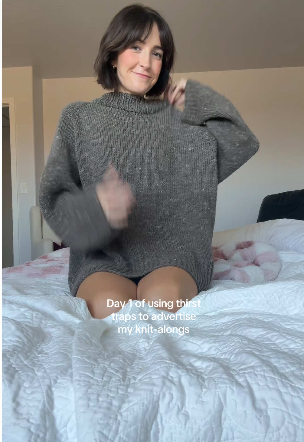 We’re knitting #vestno1 by #myfavouritethingsknitwear ! Full videos out Sundays. Part 1 up now! (Link in my bio) #knittok 