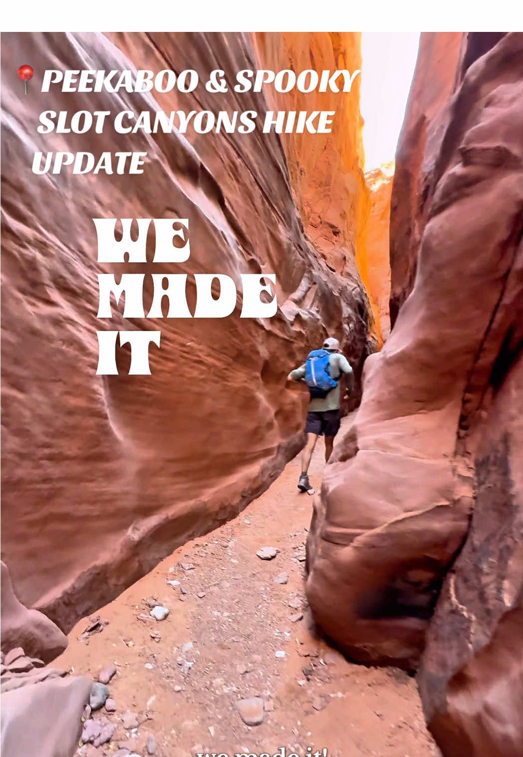 Replying to @Niara 🔮🕷️ Update: this is a super popular hike LMAOO but definitely for experienced hikers.  For anyone doing this MAKE SURE you download the map before you go because you’ll probably question if ur on the right trail it gets so skinty.  Hands down one of my favorite hikes!! But definitely not one to do solo.  #slotcanyon #hikes #nationalpark #vanlife #solotravel 