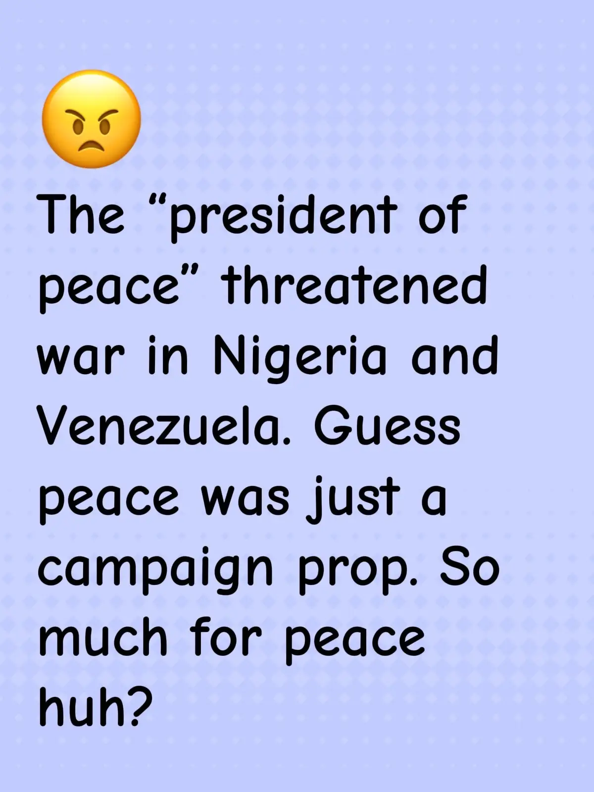From ‘no new wars’ to ‘maybe two.’ The hypocrisy writes itself. #currentevents #news #leadership #usa #usa🇺🇸 