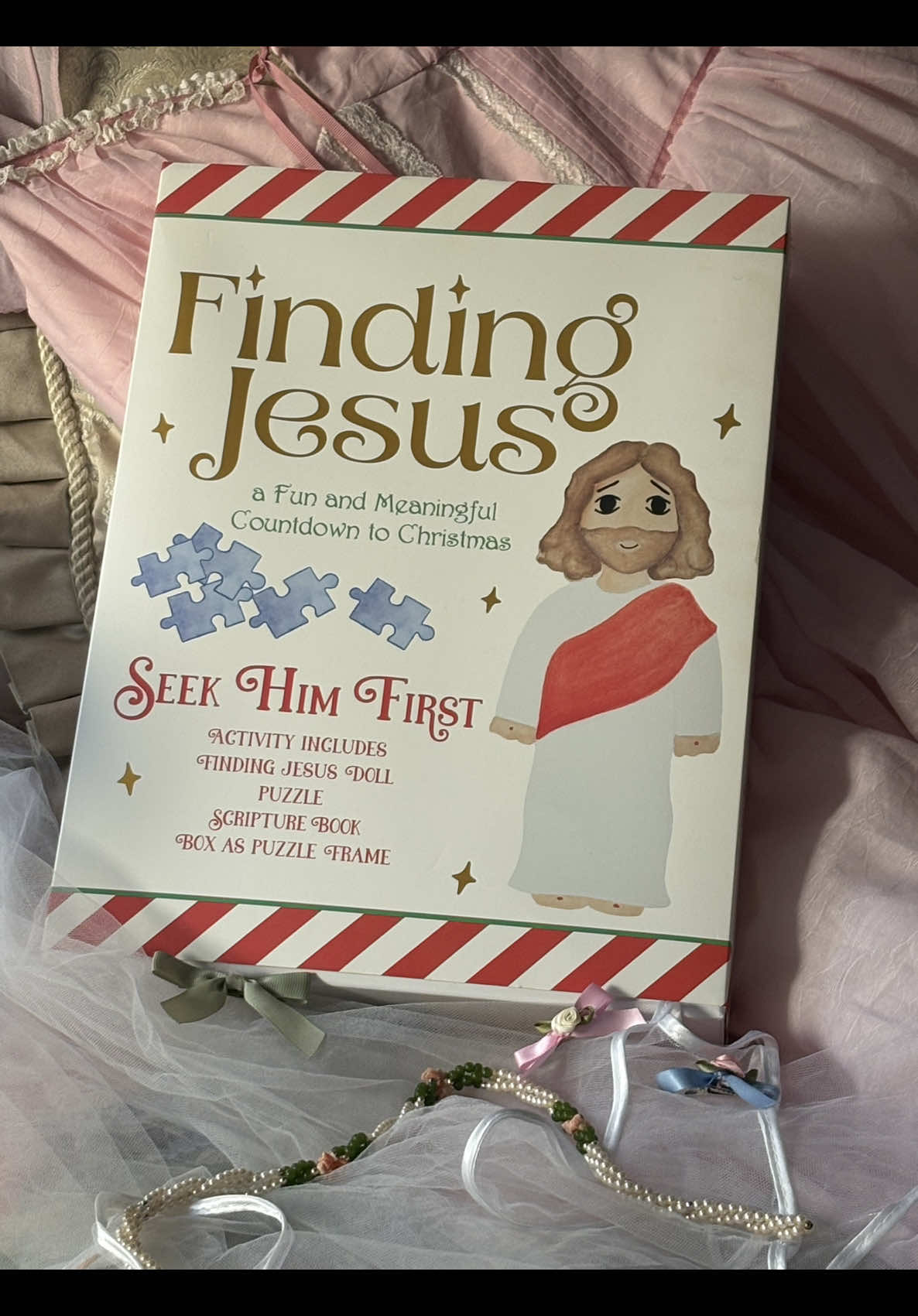 the sweetest countdown to christmas 🎄🤍🧺@Seek Him First #findingjesusdoll #seekhimfirst #countdowntochristmas