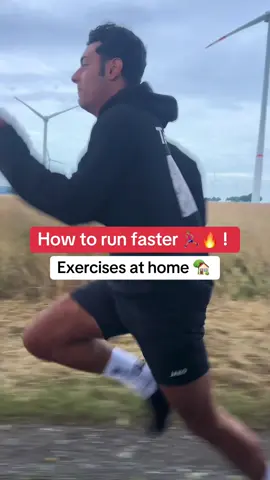 Exercise at home to run faster 🏃🏽‍♂️🔥  Full program and Video link in my bio 🙌🏻 #runfaster #plyometrics #rahmatrahmeh #howtorunfaster