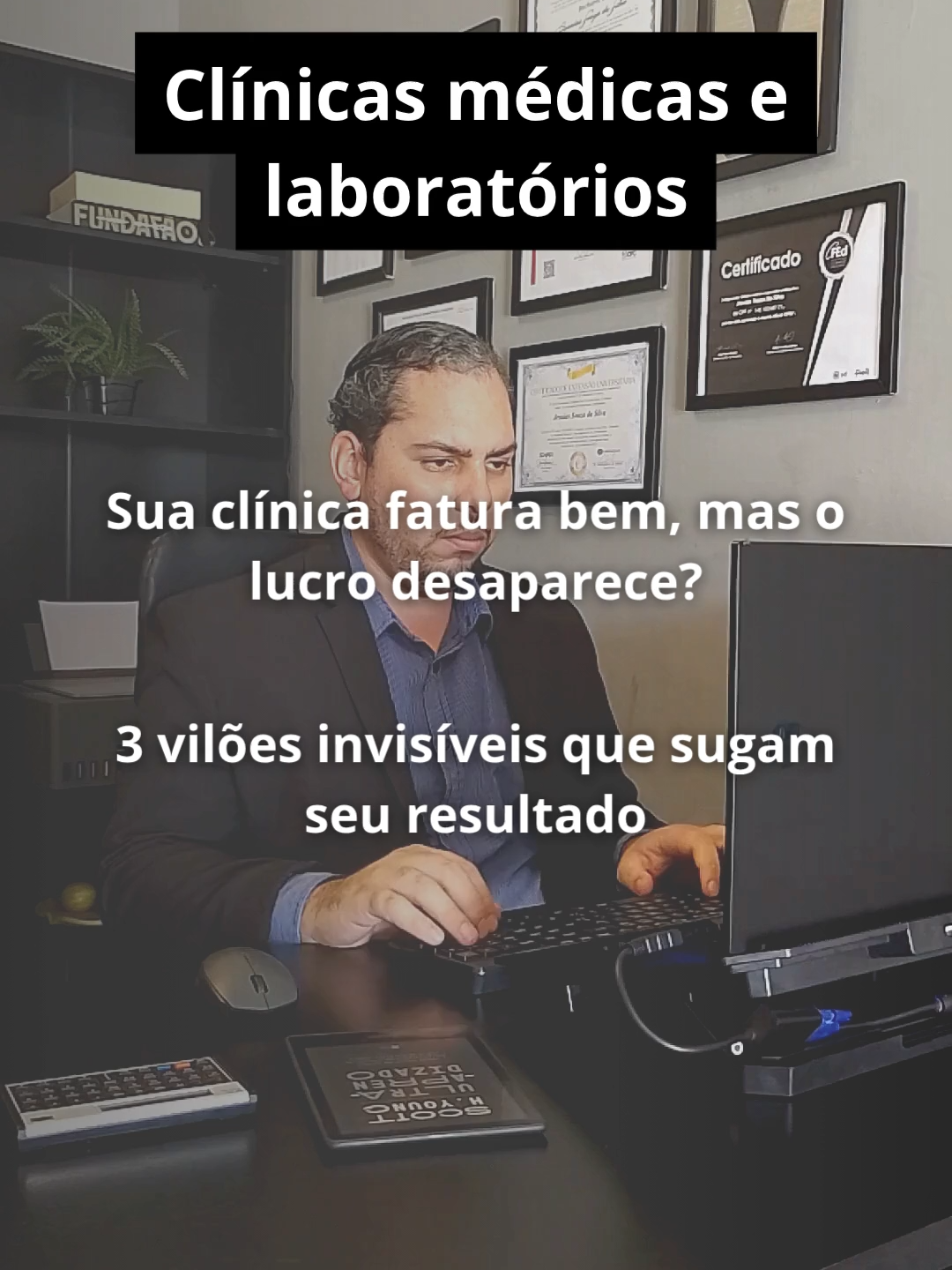 1. Custos que ninguém anota: material, descartável, manutenção...  2. Impostos sem planejamento tributário adequado.  3. Despesas pessoais disfarçadas de empresa. Resultado? Trabalho dobrado, faturamento alto e conta zerada.  Se você quer enxergar onde o dinheiro tá indo de verdade, me manda CLÍNICA aqui no direct. Segue para mais conteúdo!