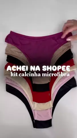 Kit Calcinhas Feminina  Tanga Conforto Forro 100% Algodão #shopee #modafeminina #calcinha #tanga #algodao 