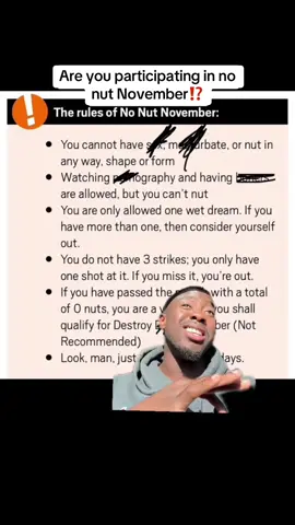 Happy No Nut November brothers let's lock in #greenscreen #foryoupage #viral #foryou #nonutnoverber 