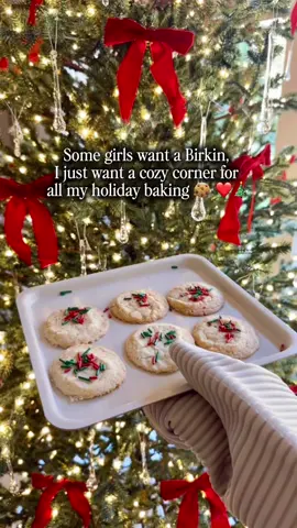 Cozy holiday baking kitchen corner 🍪 ❤️ 🍫 #holidaytiktok #christmastiktok #christmasdecor #christmas2025 #cozyathome  ✨ Christmas baking, Lenox, Christmas cookies, holiday cookies, kitchen organization, kitchen inspo, baking ideas, kitchen decor, Christmas inspo, Christmas ideas 