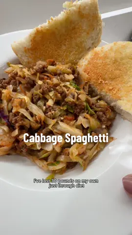 Don’t scroll just yet! 😂 I promise you this is SO YUMMY 🤌🏼 cabbage spaghetti is a great alternative when your having spaghetti night for your family but you’re looking for something lower carb or to fit into a weightloss GLP-1 diet meal plan ✨ #glp1meals #glp1 #MomsofTikTok #cheapmeals 