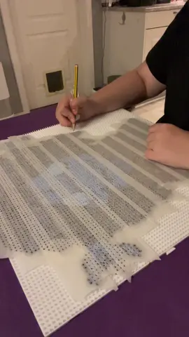 Part 7 of making a pixel Sebastian Solace art and I’m almost done #sebastiansolace #pixelart #Pressure #Pixelsebastiansolace #purlerbeads  