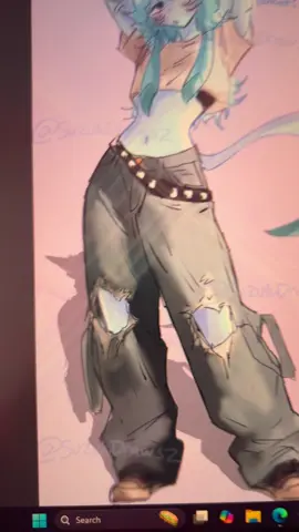 been practing full bodies, anywyas heres glaceon with some awesome pants #pokemon #glaceon #art #fyp #trending 