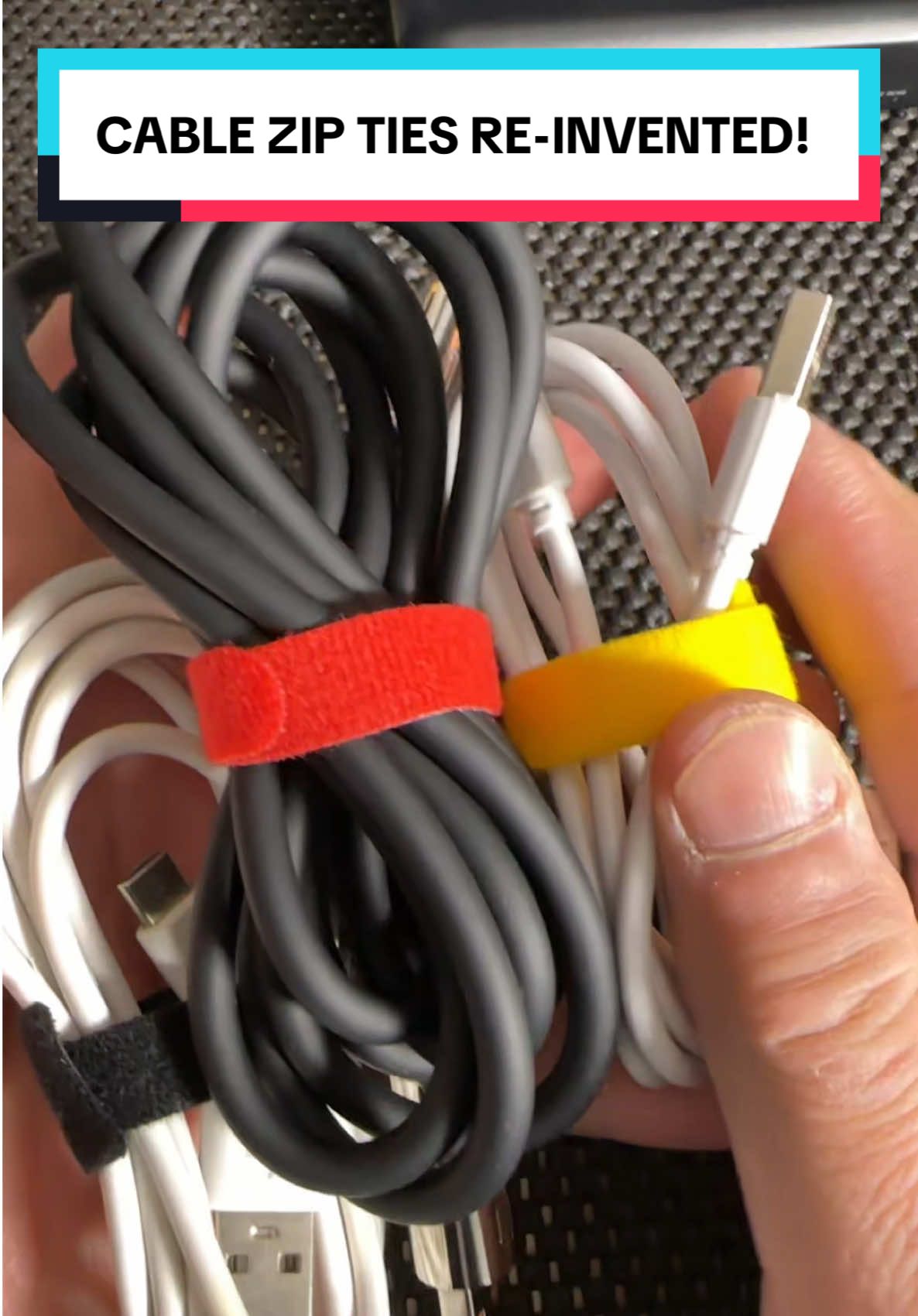 CABLE TIES RE-INVENTED!  . . . #cablemanagement #cableties #cableorganizer #gadgetgoals #musthaves 