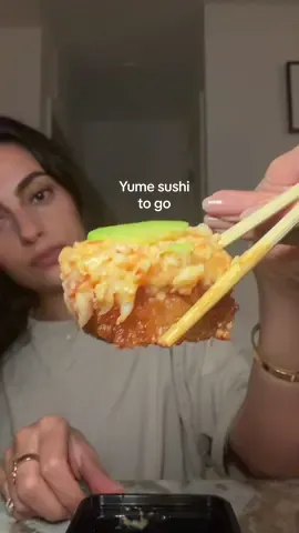 The to go orders have been 10/10 lately! Never had sushi from Yume before but it was delicious. #sushi #sushilover #mukbang #FoodTok #fy 