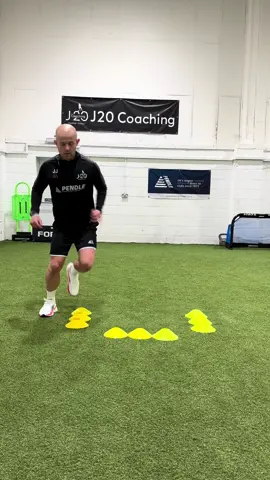 💥See my link in my BIO for BIG SALE on training programs to ELEVATE your PERFORMANCE ✅ This drill combines single leg lateral jumps and a double leg forward jump training your body to absorb force and explode again quickly. 💥 The ability to change direction, accelerate, and bounce out of movements fast, just like you do in a match. ⚽️ @networldsports J20 @ checkout for 15% off ‼️  @pendlesportswear J20 @ checkout for 10% off kits and training wear ‼️  @invested.athlete | J20Invested! @ checkout for 15% off & J20freeshipping for free shipping!  #football #Fitness #agility #speed #elite     @Pendle Sportswear @investedathlete @Net World Sports  