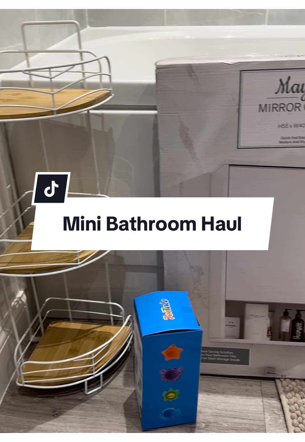 Another mini bathroom haul 🫧🛁 #newhome #bathroom #DIY #house #2under2 