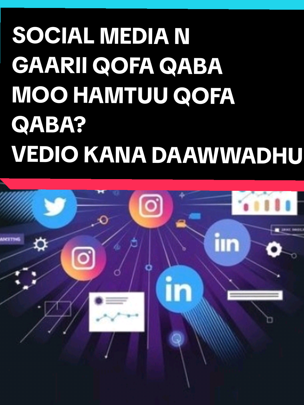 SOCIAL MEDIA  GAARII FII SHARRIIS QABA #viraltiktok  #social 