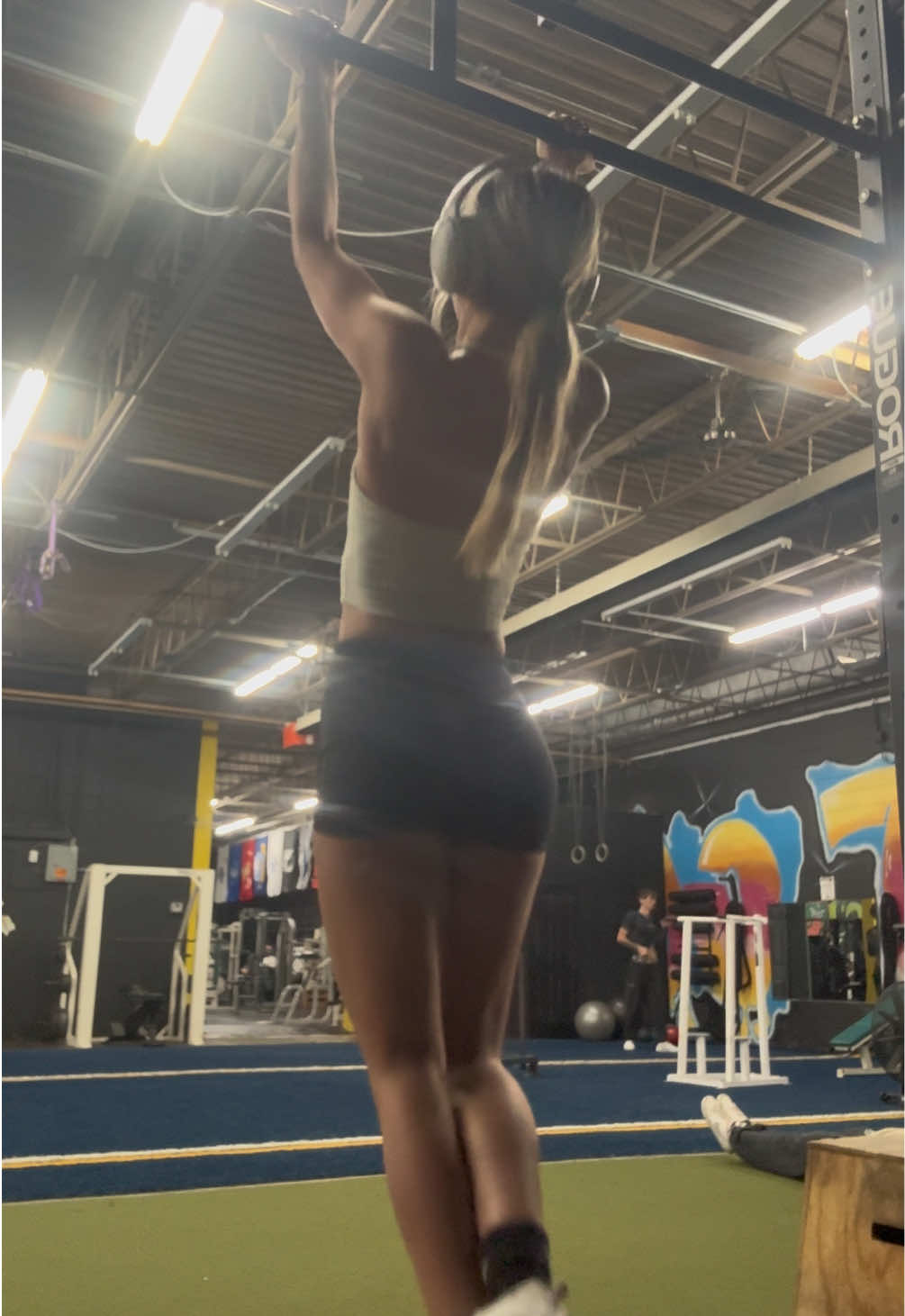 or chin ups idk @hailey for more gym content 🫥
