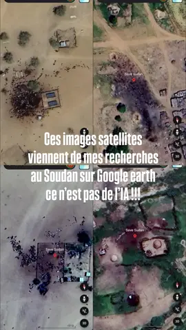 ⚠️attention⚠️ ce sont des images réelles qui peuvent heurter la sensibilité de certaines personnes ‼️ PAS DE POLITIQUE ICI REGARDEZ CECI AVEC UN REGARD HUMAIN ‼️Ici des images satellites démontrent les nombreux massacres qui ont lieux au Darfour en ce moment même !! Elles sont disponibles si vous cherchez sur Google earth « safe Sudan » et vous aurez plusieurs lieux où des massacres ont été perpétrés!!   La barbarie durent depuis des dizaines d’années dans ce pays… J’espère et je prie pour que la souffrance des populations du Soudan cessent tout comme celles à Gaza, en Ukraine, en Syrie, au Népal, au Yémen, au Nigeria, au Congo et tous les autres 🙏🏼🕊️ #sudan #free #war #news #peace 