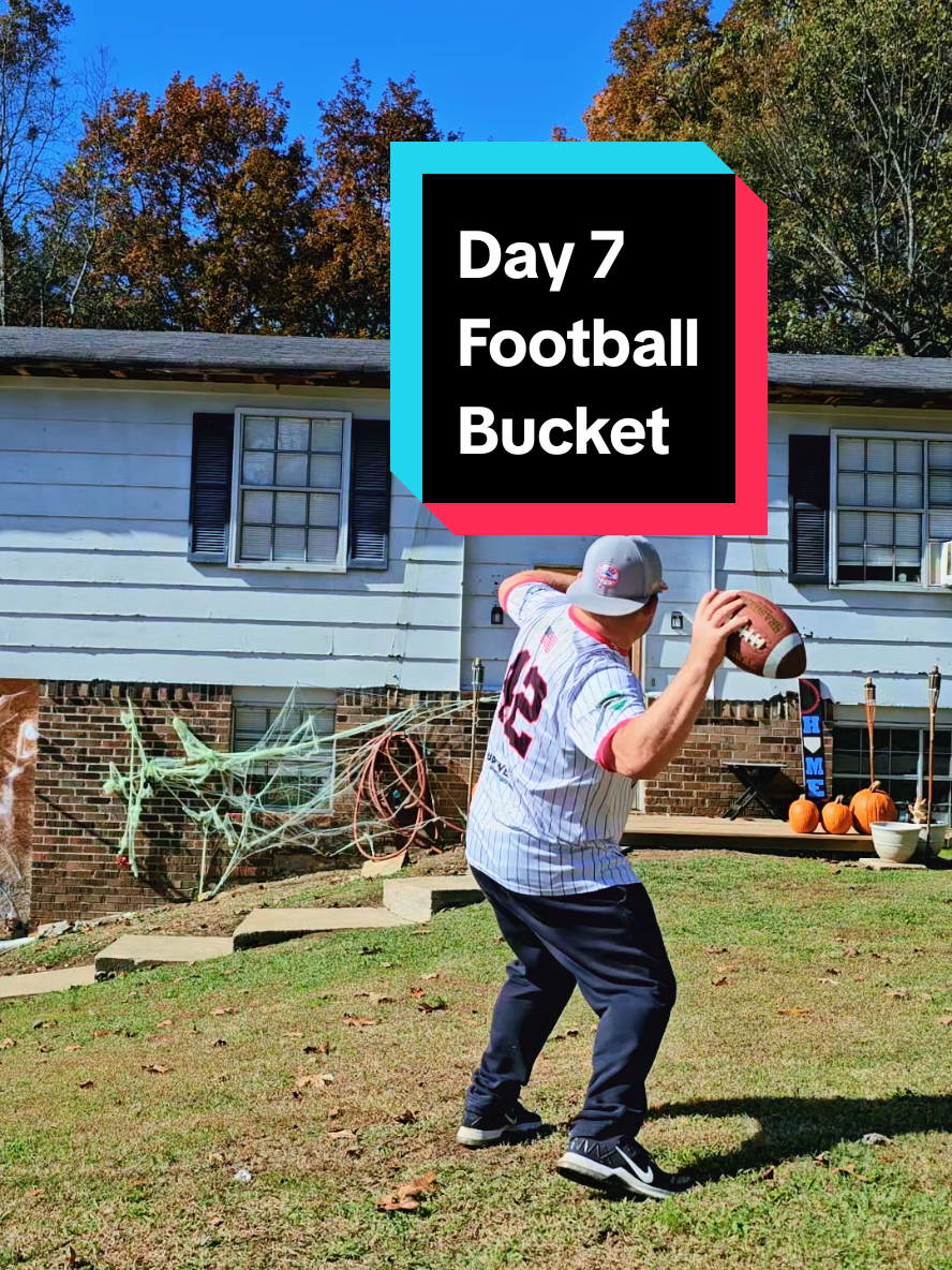 Day 7 Football into Bucket #fyp #trickshots #trickshot #LiveIncentiveProgram 