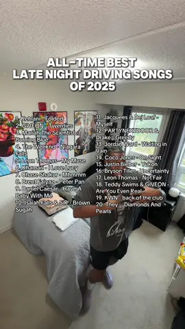 2025 best late night driving songs! #rnbmusic #kehlani #drake #musicforyou 