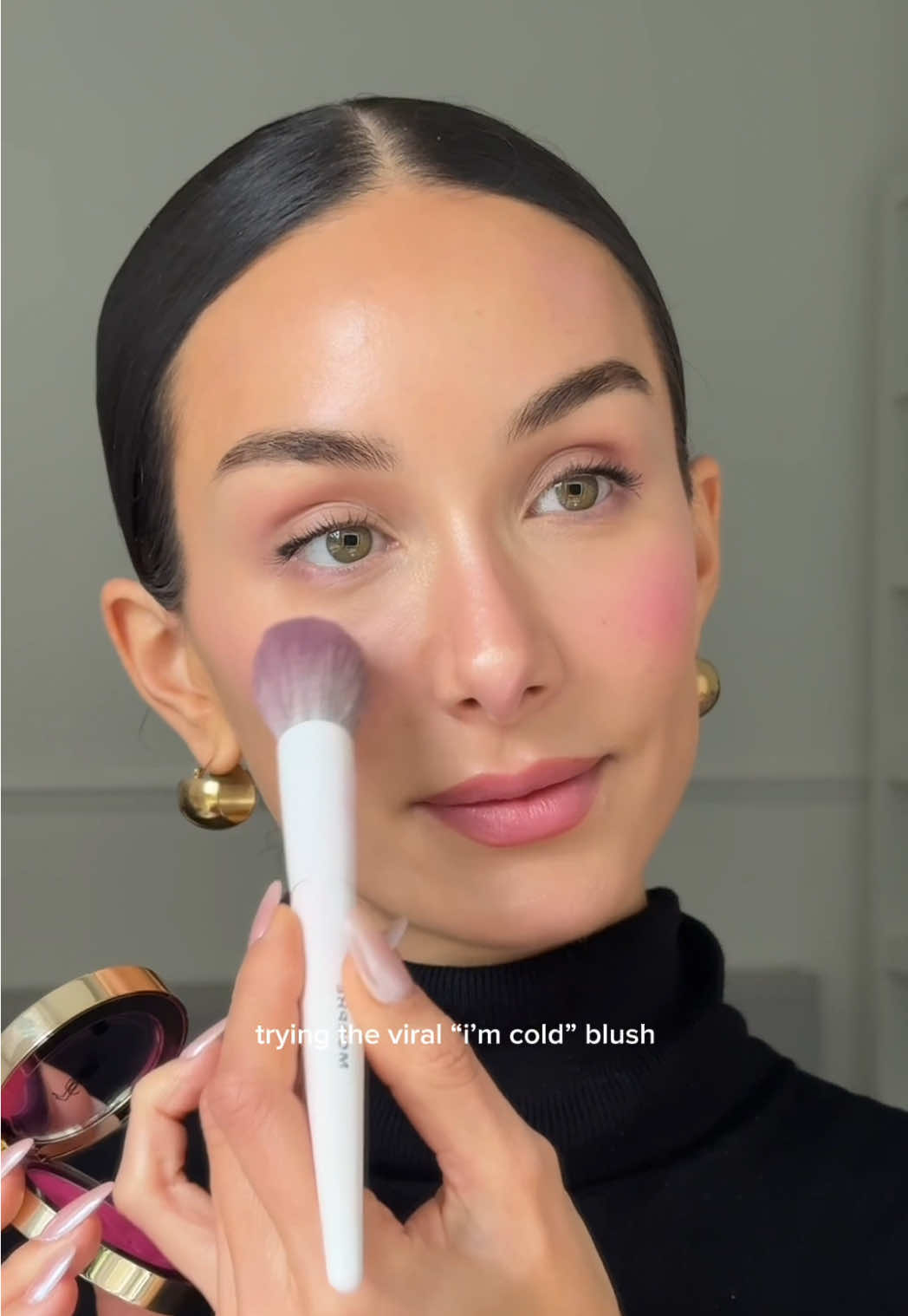 ad Trying the viral “I’m Cold” blush for the perfect winter makeup look ❄️🩷✨   products: @YSL Beauty make me blush powder blush (shade 42 and 03) YSL Beauty loveshine lip oil gloss (shade 44)   #makeup #makeuptutorial #wintermakeup #blush #blushcombo