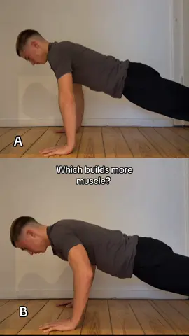 Which builds more muscle? #pushups #fyp #training #calisthenics #muscle 