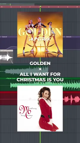Christmas is going Golden this year 🤩 It may be too early but I was working on a different mashup then I realized these worked if the other one worked…so here we are 😅  (I’m sorry LOL) Also get ragebaited😂 #mariahcarey #kpopdemonhunters #golden #alliwantforchristmasisyou #fyp 