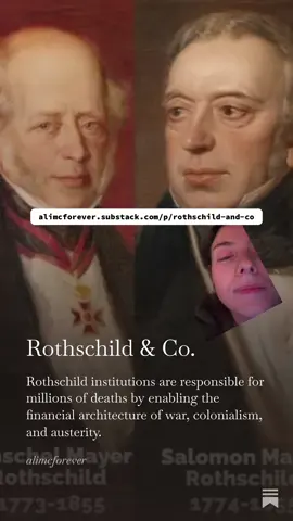 READ NOW 👉https://alimcforever.substack.com/p/rothschild-and-co For those wondering about The Family #banking #rothschild #research #economy 